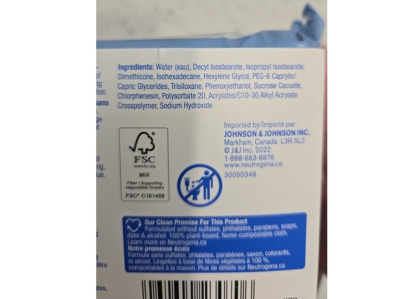 Neutrogena All-In-One Make-Up Removing Cleansing Wipes, 25 Count