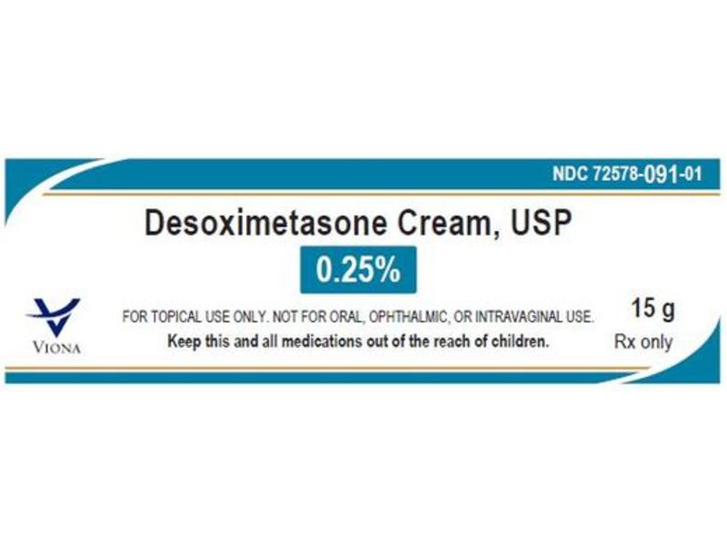 Desoximetasone Cream 0.25%, 15 g, Viona (Rx)