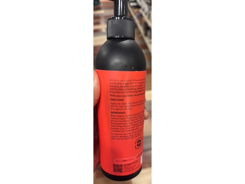 Ayeya Moisturizing Body Lotion, Joy, 12 fl oz/354 mL