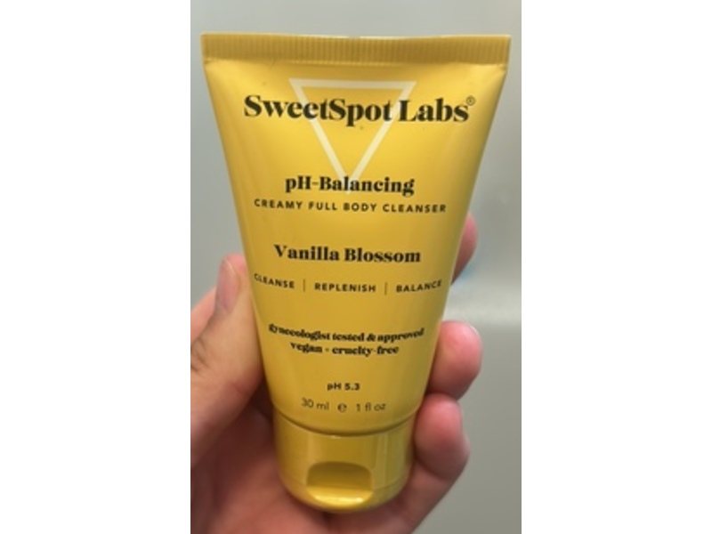 SweetSpot Labs Creamy Full Body Cleanser, Vanilla Blossom, 1 fl oz/30 mL