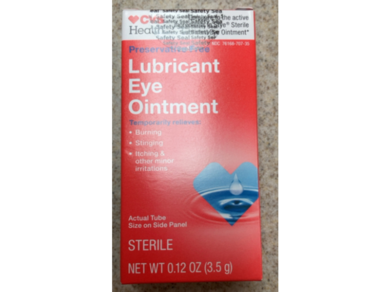 CVS Health Lubricant Eye Ointment, Sterile, 0.12 oz/3.5 g