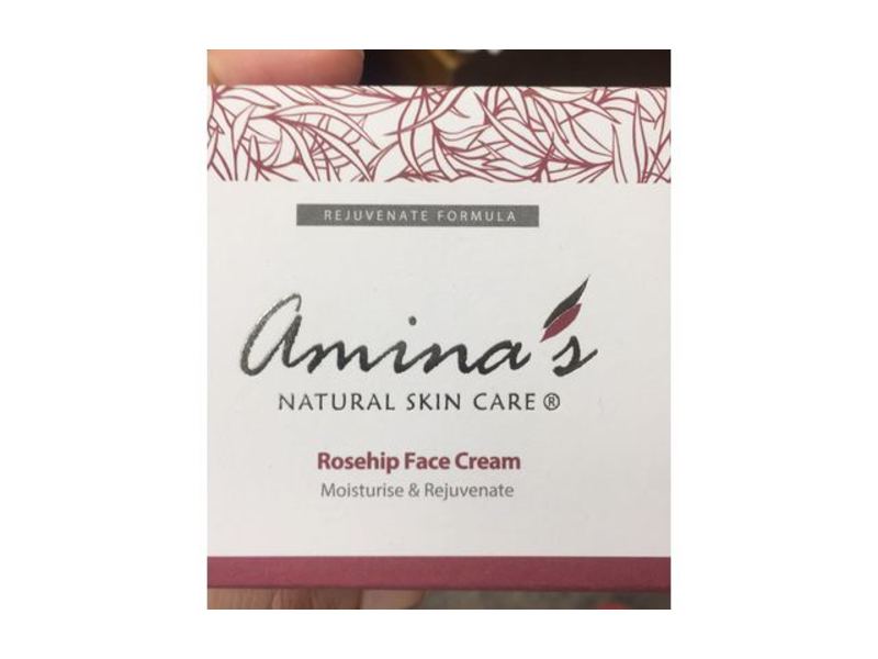 Amina's Natural Skin Care Rosehip Face Cream, 50 mL