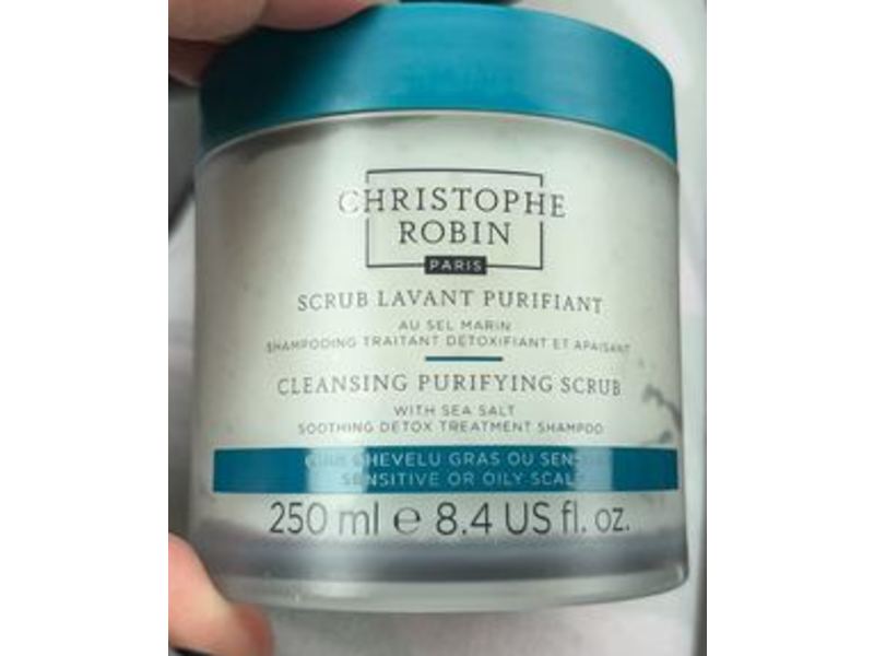 Christophe Robin Cleansing Purifying Scrub, Sea Salt, 8.4 fl oz/250 mL