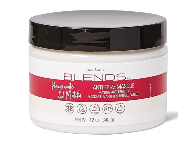 Proclaim Blends Anti-Frizz Mask, Pomegranate And Matcha, 12 oz/340 g