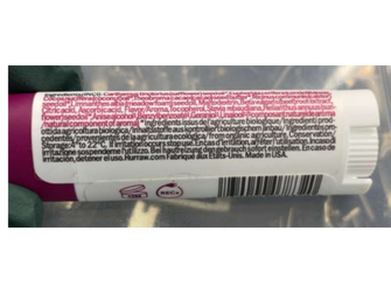 Hurraw! Plant Color Lip Color, No 3,0.17 oz/4.8 g