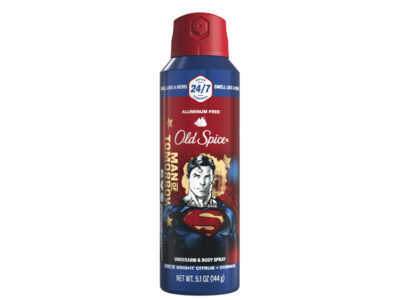 Old Spice Underarm & Deodorant Body Spray, Citrus & Cosmos, 5.1 fl oz/144 g