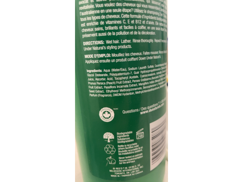 Down Under Natural's Strength & Fortify 2 In 1 Shampoo, 34 fl oz/1 L
