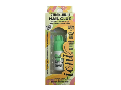 Ioni Stuck-On-U Nail Glue, Clear, 0.10 fl oz/5 g