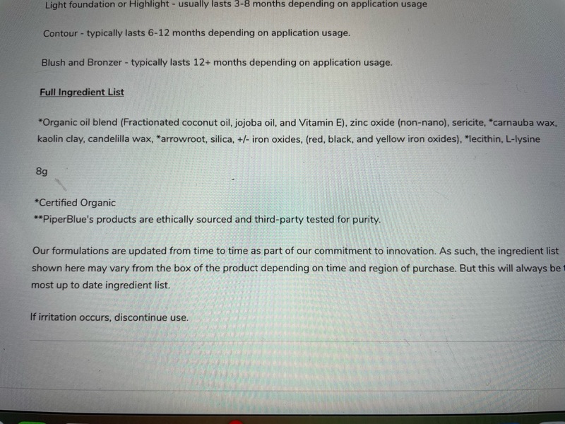 Piper Blue Contour, 02 Wisdom, 8 g
