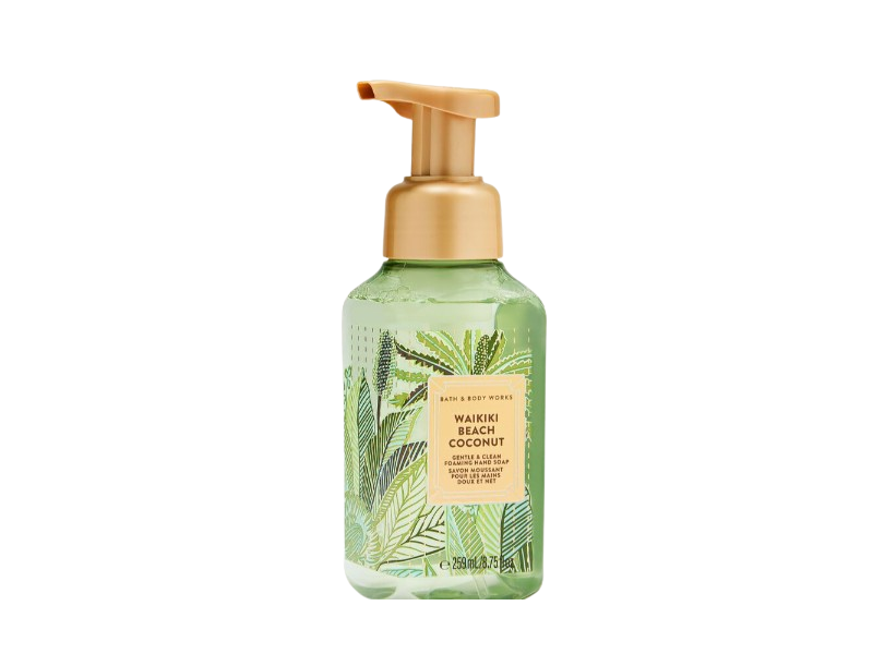 Bath & Body Works Gentle & Clean Hand Soap, Waikiki Beach Coconut, 8.75 fl oz/259 mL