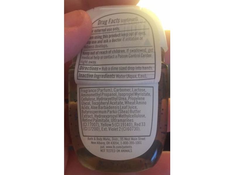 Bath & Body Works Pocketbac Anti-Bacterial Hand Gel, Pineapple Prosecco, 1 fl oz/29 mL