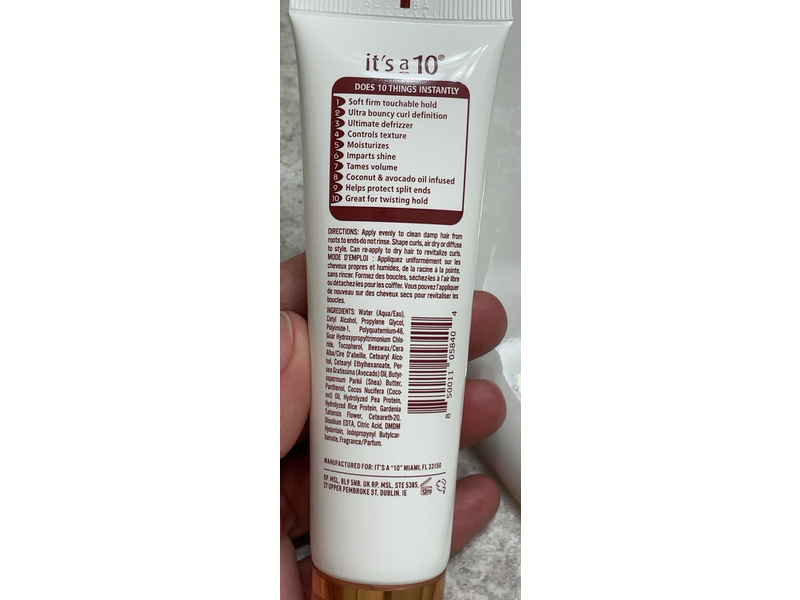 It's A 10 Coily Miracle Curl Cream, 2 fl oz/59.1 mL