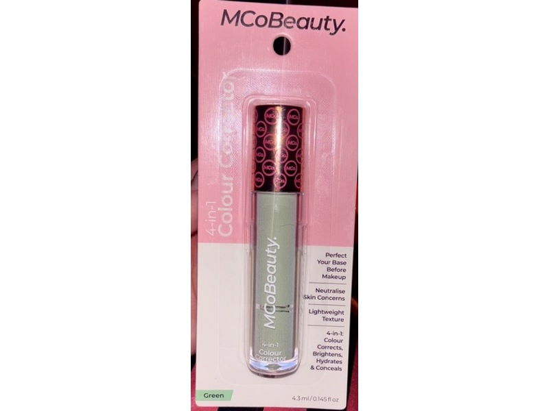 McoBeauty Perfect Base 4 In 1 Colour Corrector, Green, 0.145 fl oz/4.3 mL