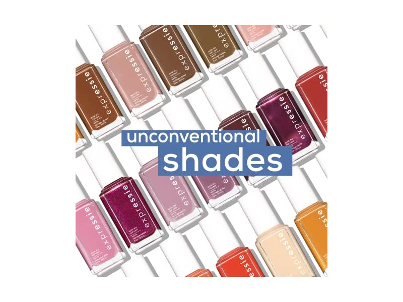 Essie Expressie Quick-Dry Nail Color, Blue, Left On Shred, 0.33 fl oz/10 mL