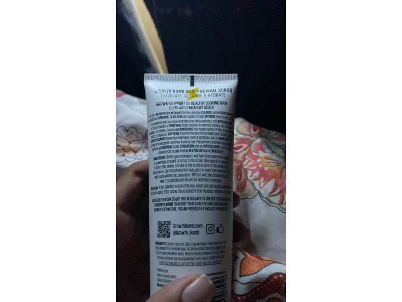 Growth Bomb Scalp Revival Scrub, 5.82 oz/165 g