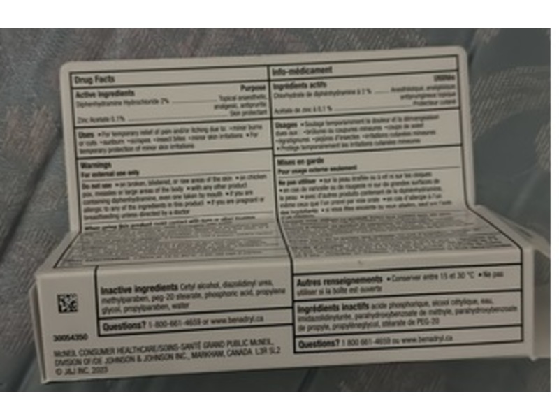 Benadryl Itch Stop Cream, 28 g