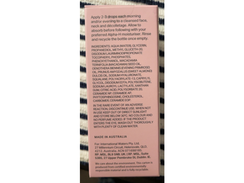 Alpha - H Advocate Vitamin E Serum, 1% Ceramide Complex, 0.85 fl oz/25 mL