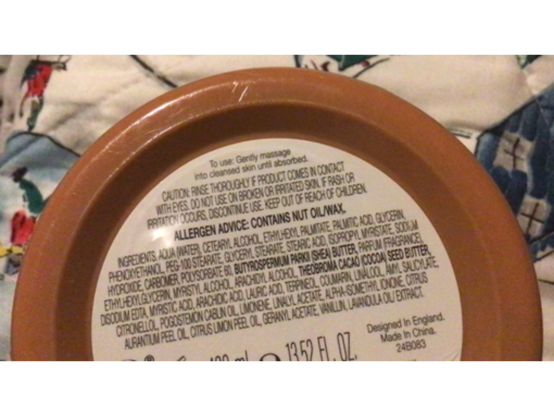 Asquith & Somerset Shea Body Butter with Cocoa Butter, 13.5 fl oz/400 mL