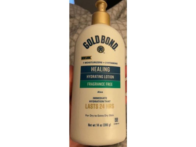 Gold Bond Healing Hydrating Lotion, Aloe, Fragrance Free, 14 oz/396 g
