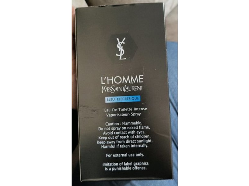 Yves Saint Laurent Vaporisateur Spray, Bleu Electrique, 3.3 fl oz/100 mL