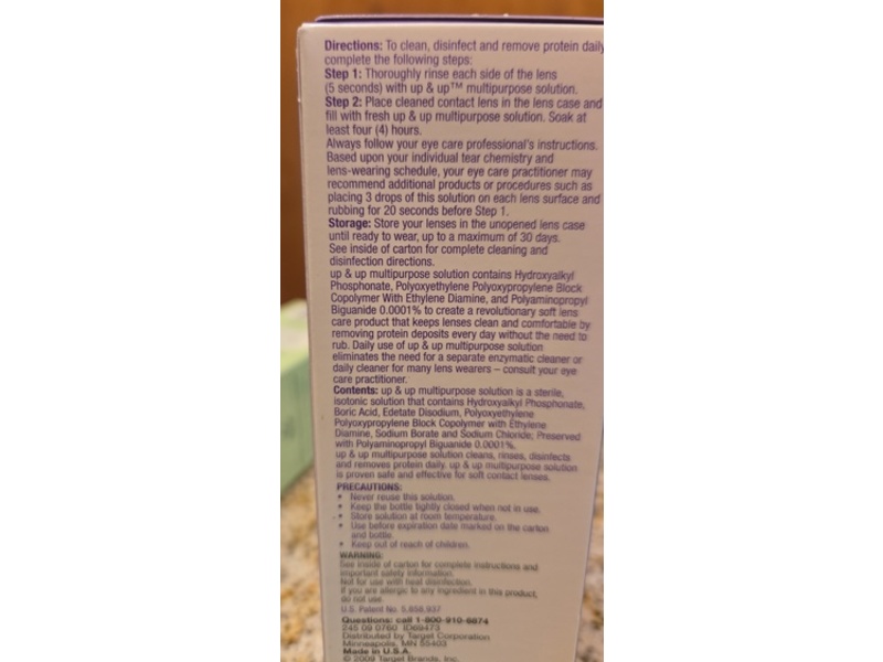 Up & Up Multipurpose No-Rub Formula Solution, 4 fl oz/118 mL