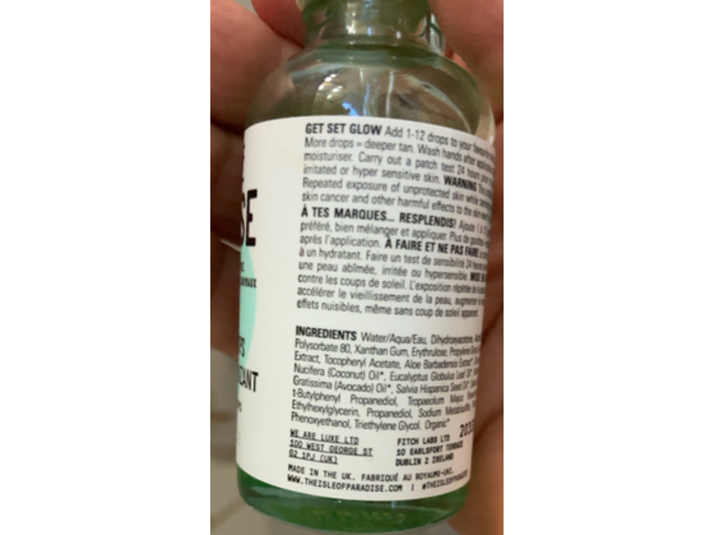 Isle Of Paradise Self Tanning Drops, Medium, 1.01 fl oz/30 mL