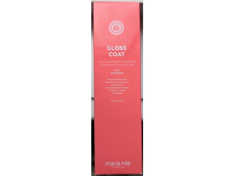 Maria Nila Gloss Coat Leave-In Anti-Frizz Treatment, 6.8 fl oz/200 mL
