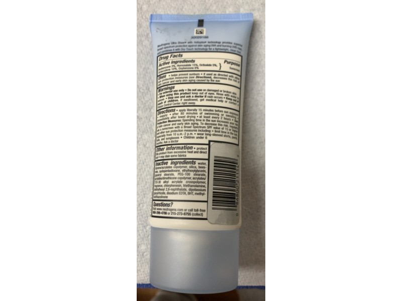 Neutrogena Ultra Sheer Dry Touch Sunscreen, SPF 100, 3 fl oz/88 mL