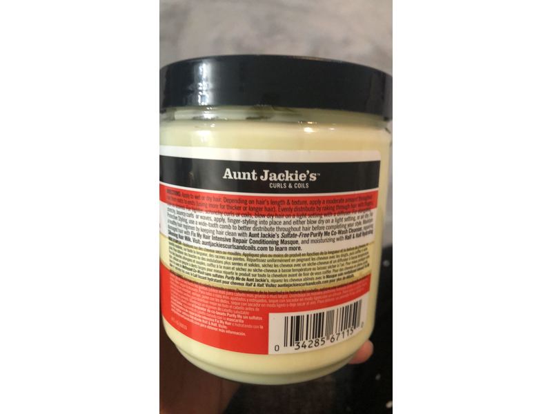 Aunt Jackie's Curl Mane-Tenance Anti-Poof Defining Curl Whip, 15 oz / 426 g