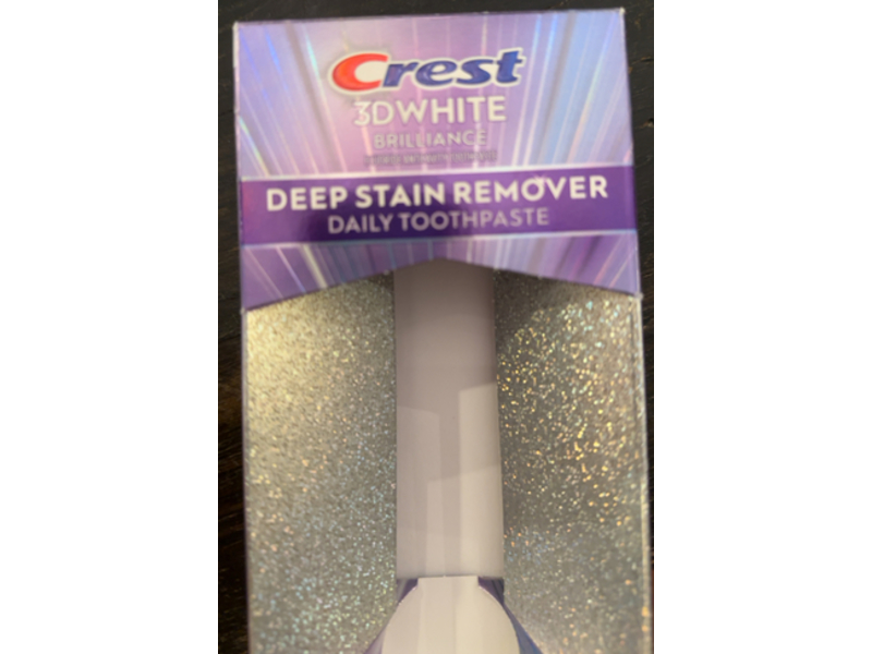 Crest 3D White Brilliance Deep Stain Remover Daily Toothpaste, Dazzling Mint, 3.1 oz/87 g