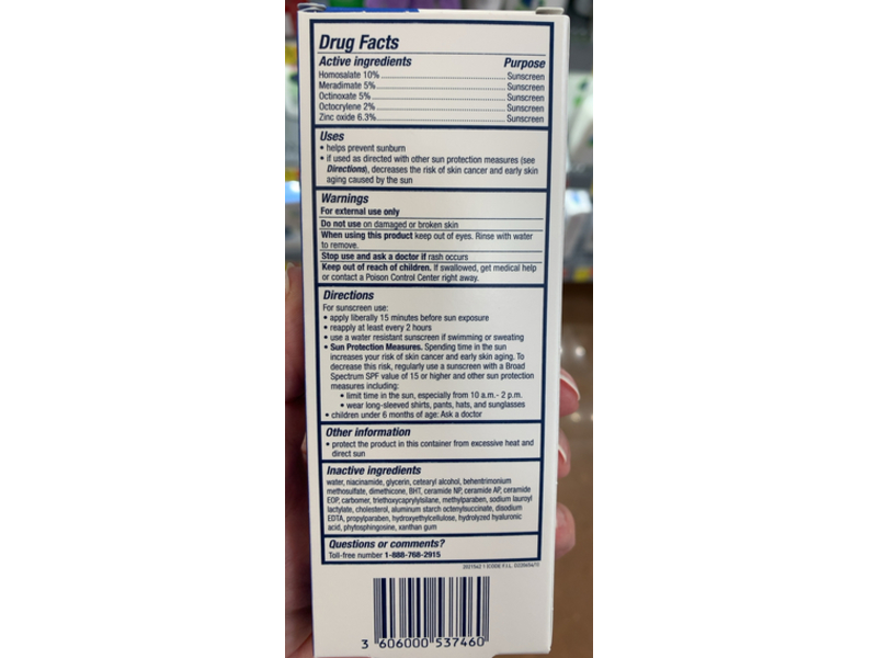 Cerave AM Facial Moisturizing Lotion, SPF 30, 3 floz/89 mL