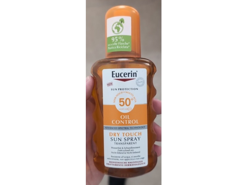 Eucerin Oil Control Dry Touch Sun Spray, SPF 50+, 200 mL