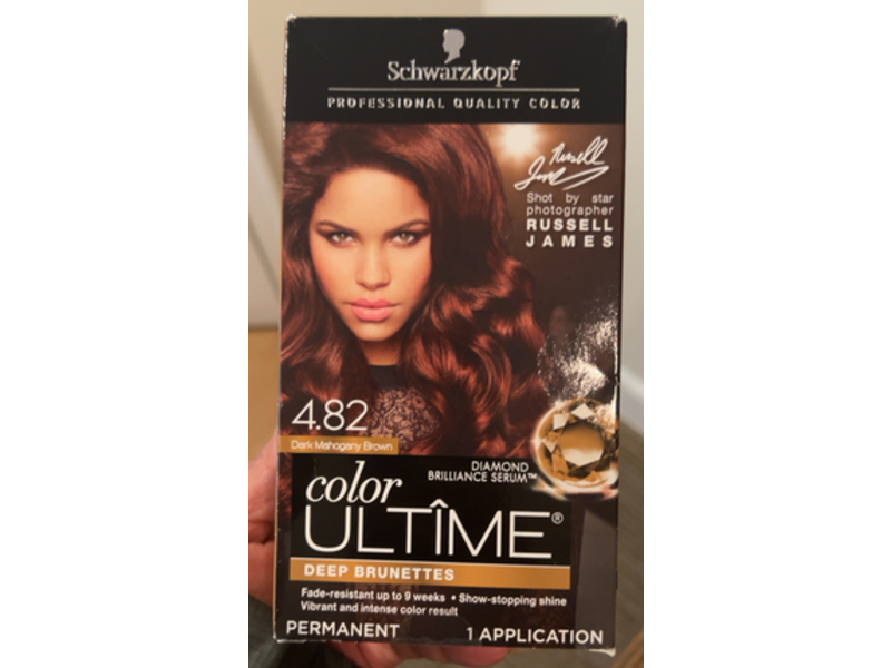 Schwarzkopf Color Ultime Deep Brunettes, 4.82 Dark Mahogany Brown, 1 Application