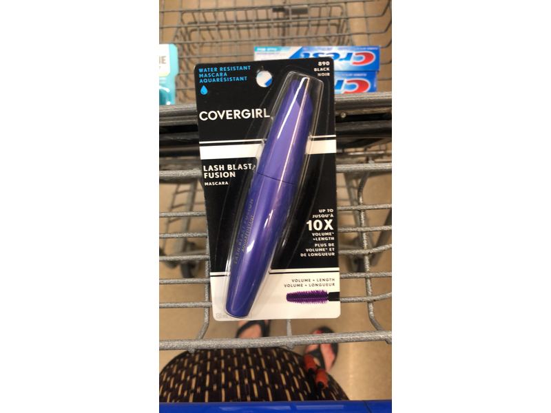 CoverGirl LashBlast Waterproof Fusion Mascara, Black 890, 0.44 fl oz