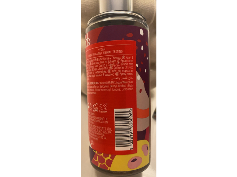 The Body Shop Hair & Body Mist, Pomegranate & Red Berries, 5.0 fl oz/150 mL