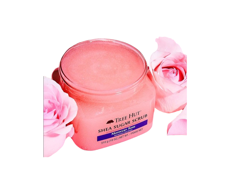 Tree Hut Shea Sugar Scrub, Moroccan Rose, 18 oz/510 g
