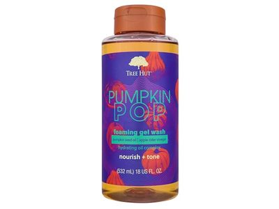Tree Hut Nourish + Tone Foaming Gel Wash, Pumpkin Pop, 18 fl oz/532 mL