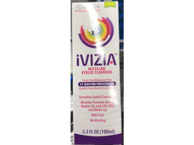 Ivizia Micellar Eyelid Cleanser, 3.3 fl oz/100 mL