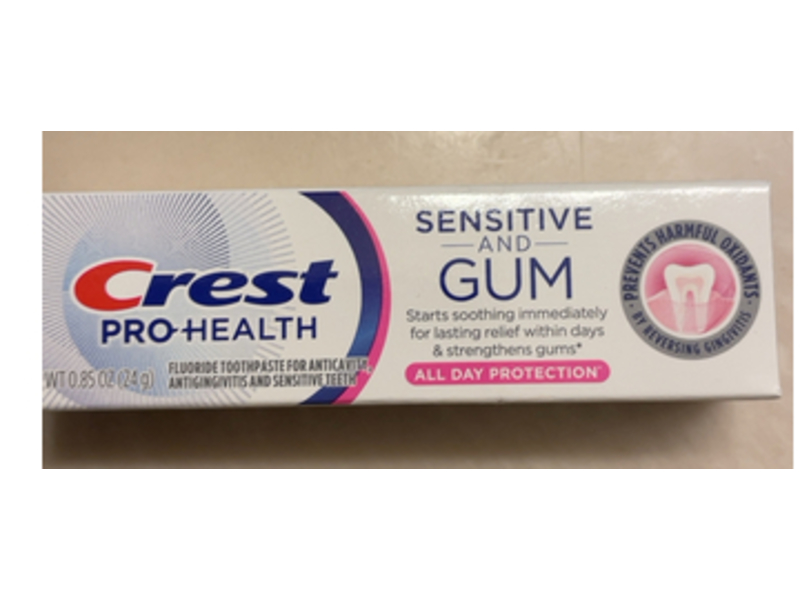 Crest Pro Health Sensitive & Gum Fluoride Toothpaste, 0.85 oz/24 g, Pack Of 10