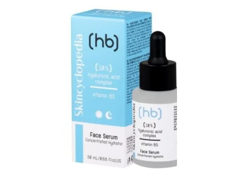 Skincyclopedia Face Serum, 10% Hyaluronic Acid Complex Vitamin B5, 1.01 fl oz/30 mL