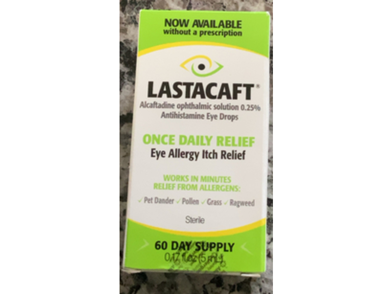 Lastacaft Eye Allergy Itch Relief Drops, 0.17 fl oz/5 mL
