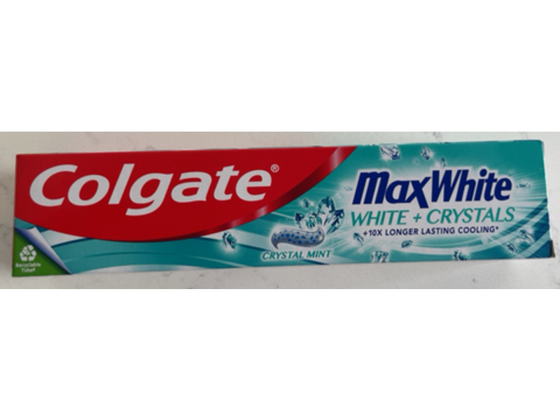 Colgate Max White Toothpaste, Crystal Mint, 125 mL