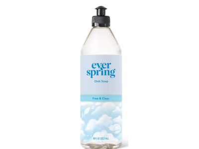 Ever Spring Dish Soap, Free & Clear , 18 fl oz/532.3 mL
