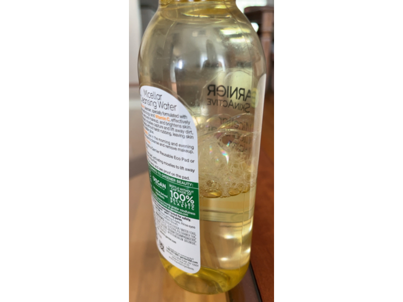 Garnier SkinActive All In 1 Brightening Micellar Cleansing Water, Vitamin C, 13.5 fl oz/400 mL