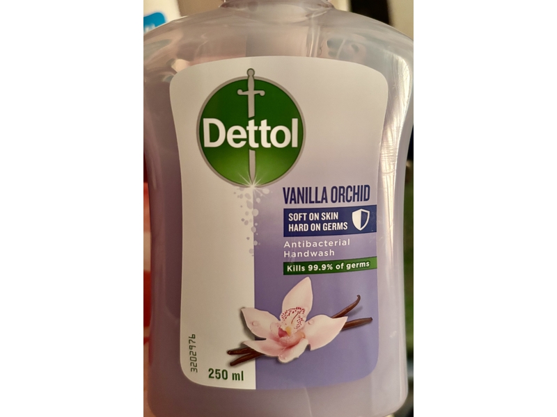 Dettol Antibacterial Hand Wash, Vanilla Orchid, 250 mL