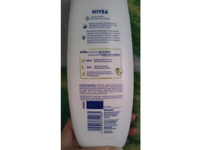 Nivea Indulging Body Wash, Diamond & Argan Oil, 500 mL