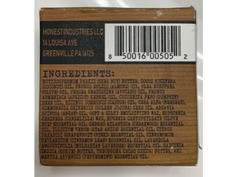 Honest Amish Beard Balm, 2 oz/60 mL