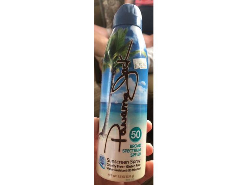 Panama Jack Sunscreen Spray, SPF 50, 5.5 oz/155 g