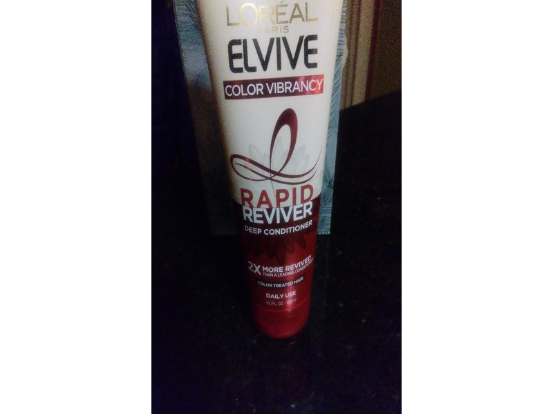 L'Oreal Paris Elvive Color Vibrancy Rapid Reviver Deep Conditioner, 6 fl oz/180 mL