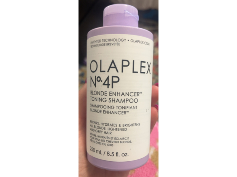 Olaplex No.4P Blonde Enhancer Toning Shampoo, 8.5 fl oz/250 mL